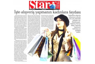 Star Gazetesi'nde 'Alışveriş Yapmanın Kadınlara Faydası' Konulu Röportaj 
