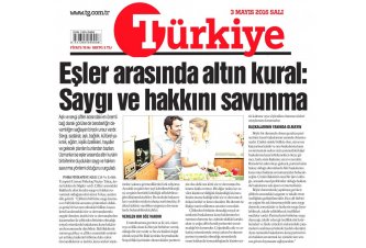 Türkiye Gazetesi'nde 'Evliliklerde Altın Kural: Saygı ve Hakkını Savunmak' Röportajı 