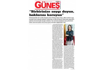 Güneş Gazetesi'nde 'Eşler Arasındaki İletişim Sorunları' Röportajı