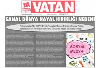 Vatan Gazetesi 'Sanal Dünya Hayal Kırıklığı Nedeni'
