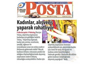 Posta Gazetesi 'Kadınlar Alışveriş Yaparak Rahatlıyor'